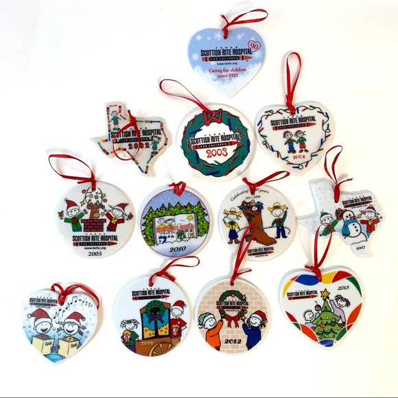 Scottish Rite Hopsital Christmas Ornament 2022 Scottish Rite Hospital | Holiday | 2 Christmas Ornaments Texas Scottish Rite  Hosp | Poshmark
